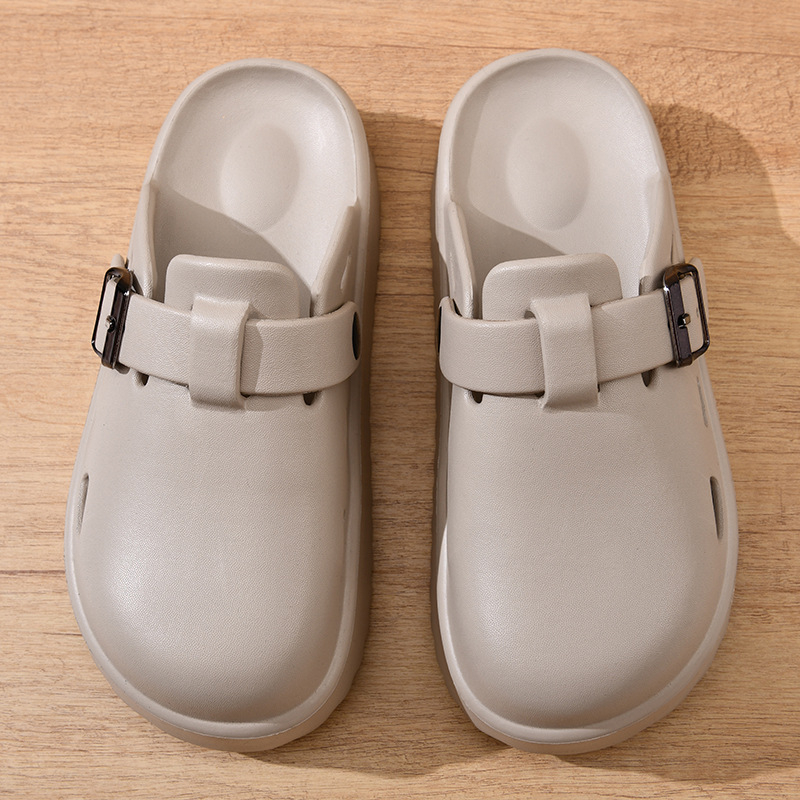 2024 Nové sandále s hrubou podrážkou na vysokom podpätku, vrchné oblečenie, študentské topánky, cezhraničné papuče, dámske papuče s baotou a papuče na platforme