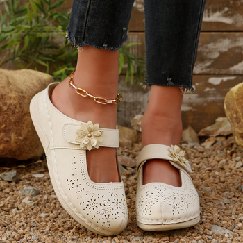 2025 Νέα Διασυνοριακά Εξωτερικού Εμπορίου με Χοντρό Σόλα Wedge Mesh Καλοκαιρινά Σανδάλια Κοίλα Άνετα Αναπνεύσιμο Παπούτσια Mueller με Τρύπες Παπούτσια