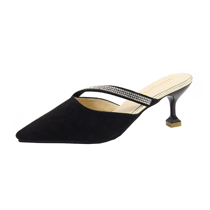 Papuci de damă la modă europeană și americană, papuci de damă pentru femei, papuci de comerț exterior, cu toc jos și toc înalt, papuci de damă pentru femei