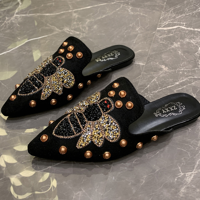 Femeii sandale cu talpă plată, stil coreean, geantă la modă, husă pentru picioare, cu fund plat, casual, plus mărime, sandale cu nituri romane, papuci plati