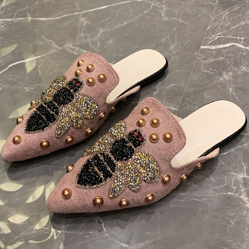 Femeii sandale cu talpă plată, stil coreean, geantă la modă, husă pentru picioare, cu fund plat, casual, plus mărime, sandale cu nituri romane, papuci plati