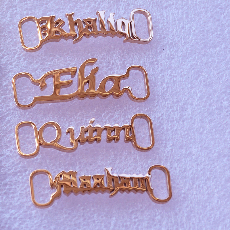 Vardinė batų sagtis, pankroko, parkūro, hiphopo, individuali vardinė batų sagtis, aksesuarai, fabriko mados dovanos, tarpvalstybinis išpardavimas