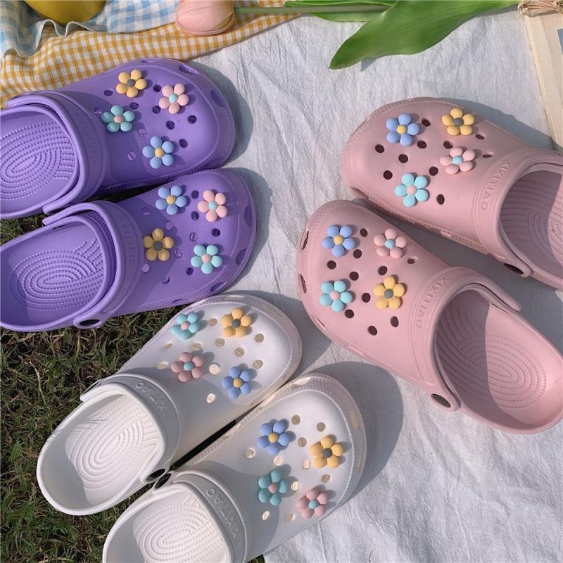 Sandale și papuci de plajă pentru femei, stil de vară, cu fund gros, la modă, drăguț, cu inimă, pentru student, cu fund gros, cibernetic, celebritate, stil de vacanță