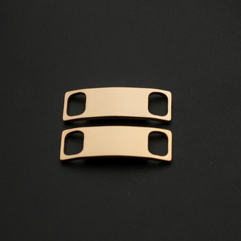 [Daugybė dėmių] Nerūdijančio plieno batų sagties ruošinys gali būti išgraviruotas, su pavadinimais, 18K tikro aukso batų sagtis, išskirtinė tarpvalstybinė