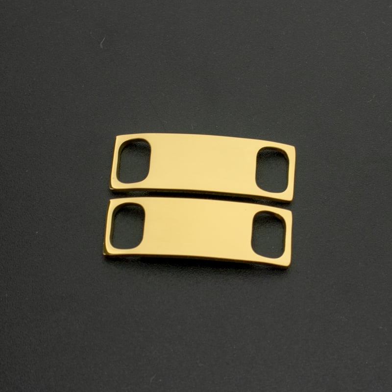 [Daugybė dėmių] Nerūdijančio plieno batų sagties ruošinys gali būti išgraviruotas, su pavadinimais, 18K tikro aukso batų sagtis, išskirtinė tarpvalstybinė