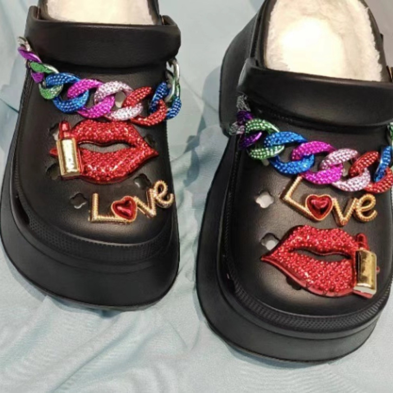 EVA storapadis bateliai su skylėmis, aukštakulniai, 9 cm aukščio, platforma, torto formos apačia, vasarinės mados „Joker“ „pasidaryk pats“ paplūdimio basutės, urmu