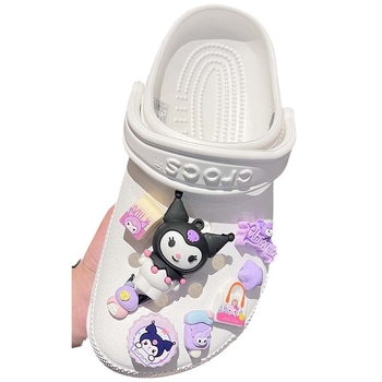 Νέα παπούτσια με τρύπα και αγκράφα παπουτσιών DIY Sanrio Διακοσμητικό φλας LED Λουλούδι παπουτσιού cr Αξεσουάρ Kulomi Melody