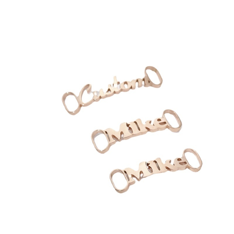 Individualizuota batų sagtis su angliškomis raidėmis, papuošalai, personalizuota sagtis su kryžminiu kraštu, „AliExpress“ – „pasidaryk pats“ batų raištelių aksesuarai su pavadinimu.