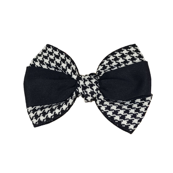 Koreai stílusú ezermadaras bross retro vintage nagy kockás mintás pillangócsomós hajdísz, gyönyörű, kézzel készített divatos cipővirág
