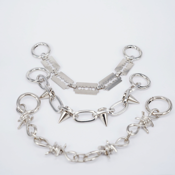 Spordijalatsite aksessuaarid punk naiste tumeda stiiliga auguga kingad kingapandlaga okkatera Euroopa ja Ameerika hiphop metallist kingakett