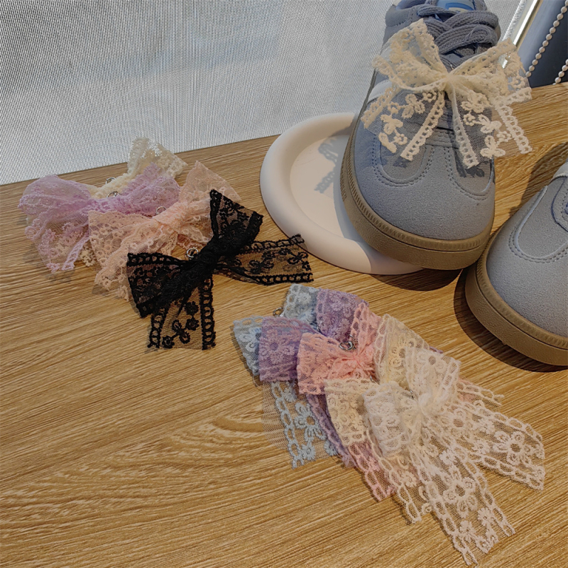 Pietų Korėjos rytų vartų nauji mergaitiški nėriniuoti kaspino baleto stiliaus bateliai su gėlėmis, aukštos kokybės, švelnūs treniruočių bateliai su dekoratyvinėmis gėlėmis