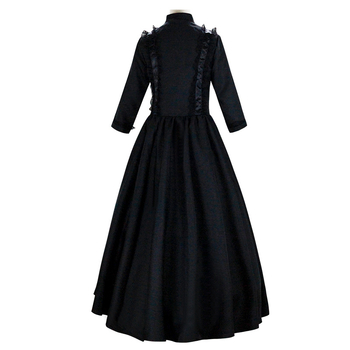 Gooti viktoriaanlik daamide kostüüm kuninganna maskeraadinäituse kleit Halloweeni kostüüm