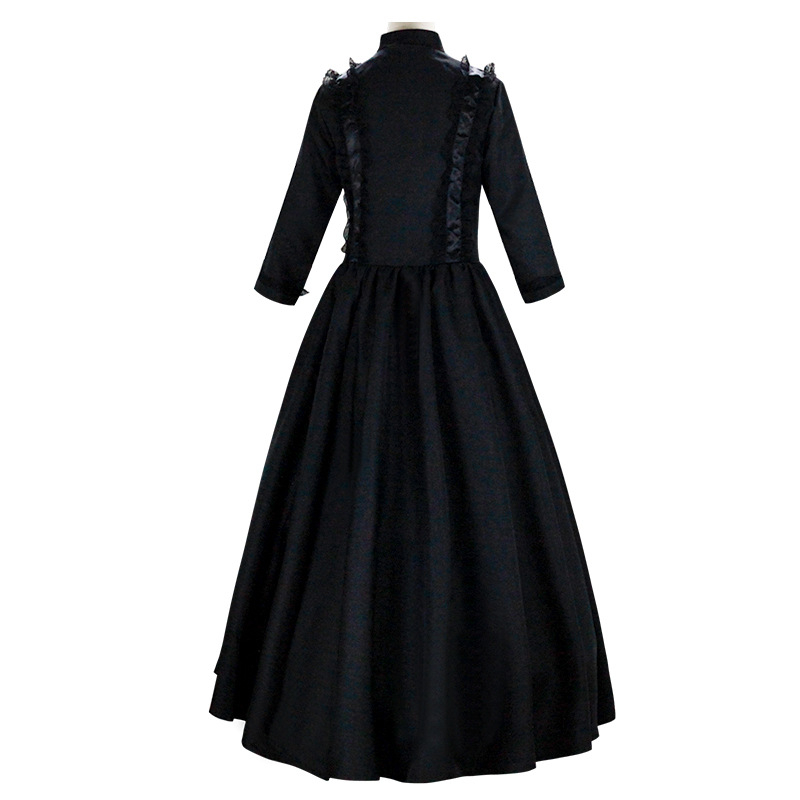 Gooti viktoriaanlik daamide kostüüm kuninganna maskeraadinäituse kleit Halloweeni kostüüm