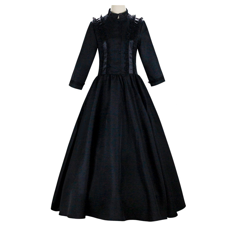 Gooti viktoriaanlik daamide kostüüm kuninganna maskeraadinäituse kleit Halloweeni kostüüm