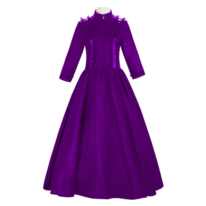 Gooti viktoriaanlik daamide kostüüm kuninganna maskeraadinäituse kleit Halloweeni kostüüm