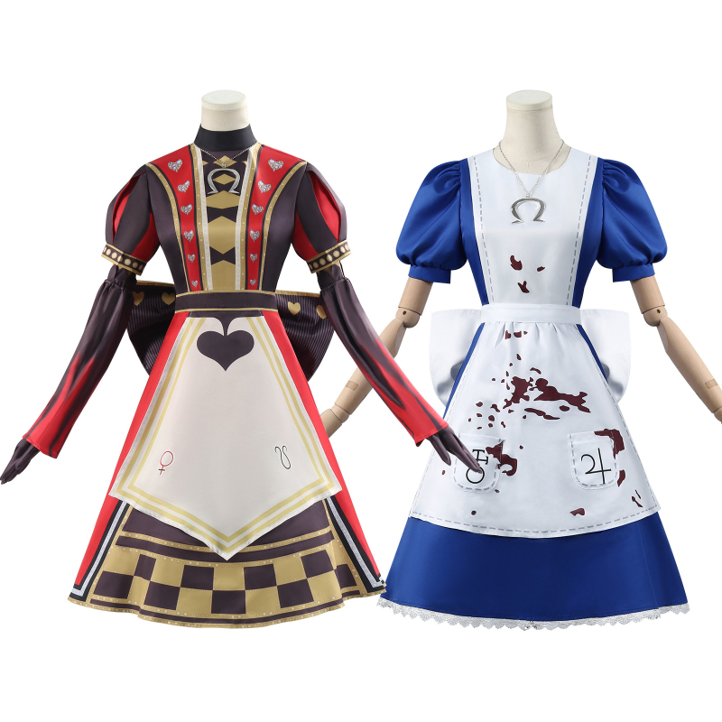 Ārējā tirdzniecība pārrobežu ASV seriāls Alise trakā atgriešanās cos apģērbs Alise Alise kalpones tiesas tērps cosplay