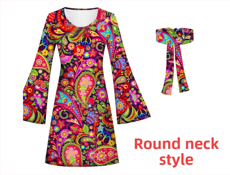 Amazoni retro 70ndate halloweeni hipi hipi kostüüm ööklubi baaripeo lavaesinemise kostüüm