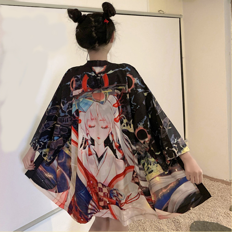 Suvine hiina stiilis päikesekaitsekreemi rõivas tudengi tang-ülikond kirjandusstiilis täiustatud kimono paarirõivaste kardigan õhuke mantel trendikas