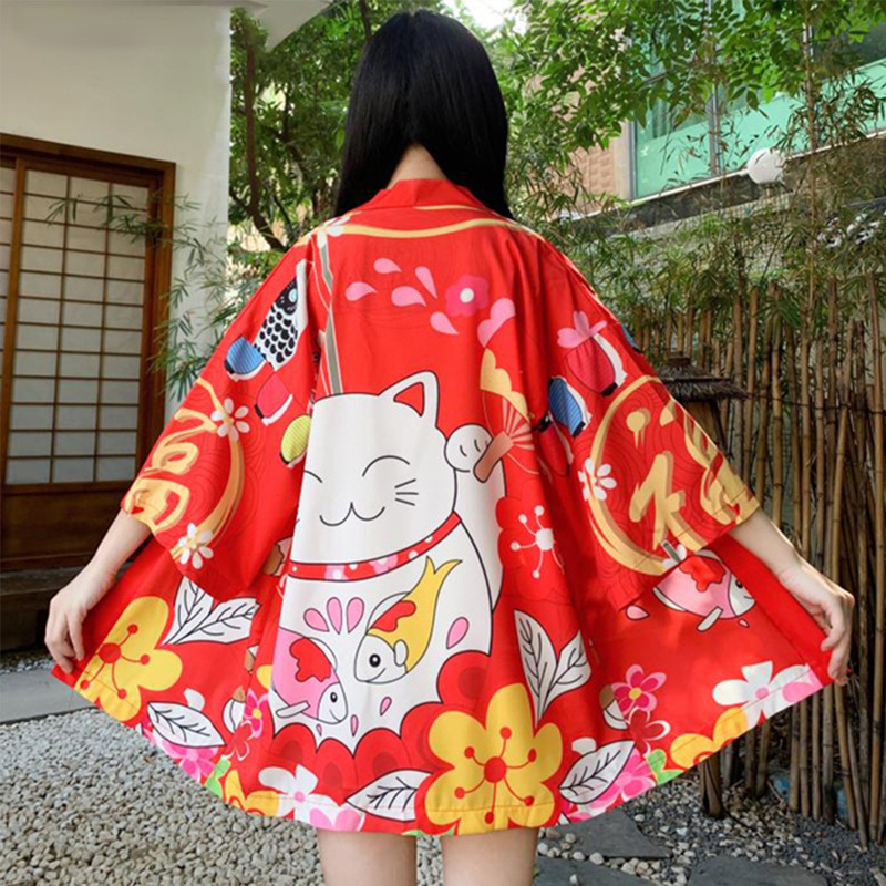 Suvine hiina stiilis päikesekaitsekreemi rõivas tudengi tang-ülikond kirjandusstiilis täiustatud kimono paarirõivaste kardigan õhuke mantel trendikas