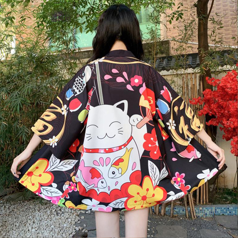 Suvine hiina stiilis päikesekaitsekreemi rõivas tudengi tang-ülikond kirjandusstiilis täiustatud kimono paarirõivaste kardigan õhuke mantel trendikas