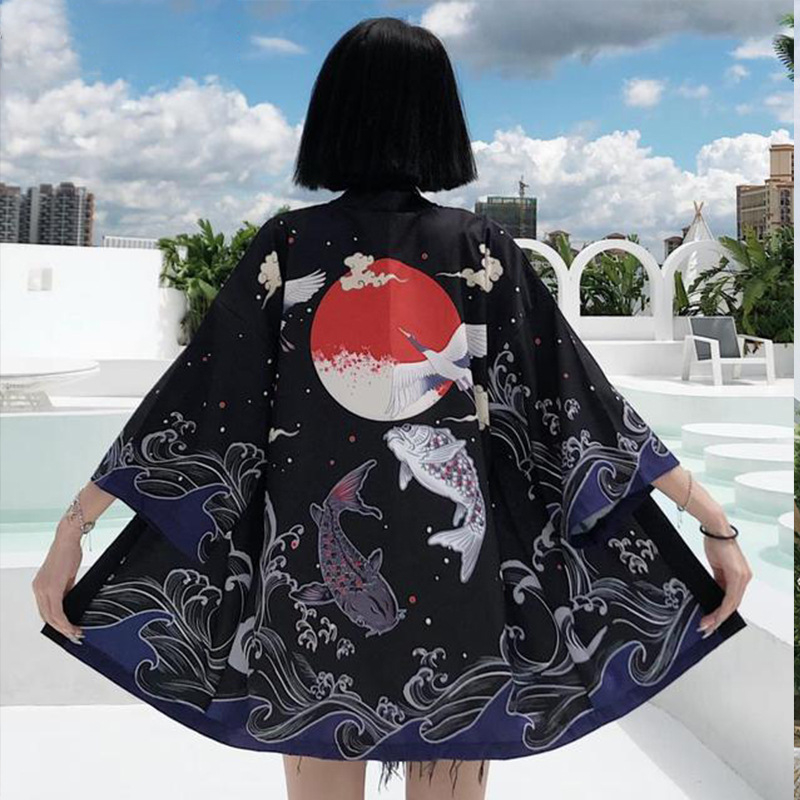 Suvine hiina stiilis päikesekaitsekreemi rõivas tudengi tang-ülikond kirjandusstiilis täiustatud kimono paarirõivaste kardigan õhuke mantel trendikas