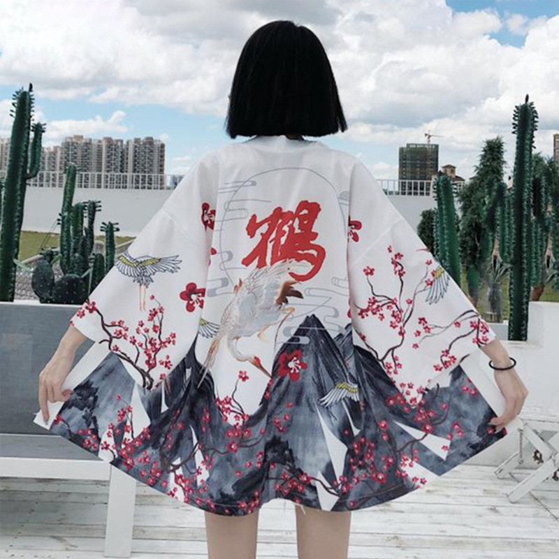 Suvine hiina stiilis päikesekaitsekreemi rõivas tudengi tang-ülikond kirjandusstiilis täiustatud kimono paarirõivaste kardigan õhuke mantel trendikas