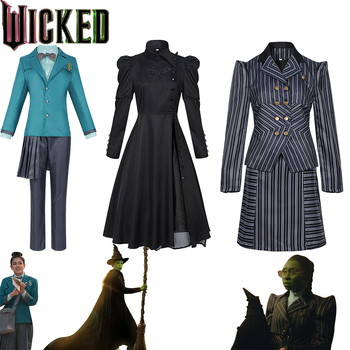 Maagiline kuri nõid Ephros Ozi võlur Halloweeni mantel lavaetendus täiskasvanutele cosplay must