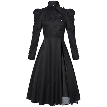 Maagiline kuri nõid Ephros Ozi võlur Halloweeni mantel lavaetendus täiskasvanutele cosplay must