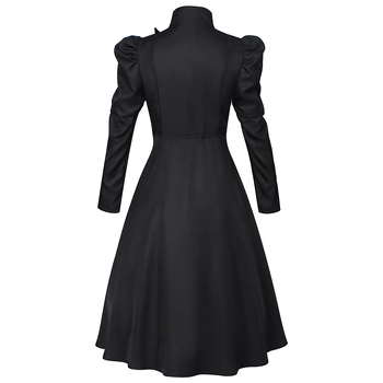 Maagiline kuri nõid Ephros Ozi võlur Halloweeni mantel lavaetendus täiskasvanutele cosplay must