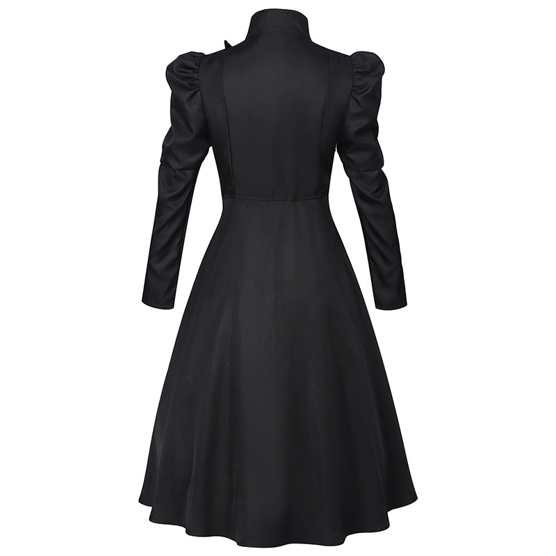 Maagiline kuri nõid Ephros Ozi võlur Halloweeni mantel lavaetendus täiskasvanutele cosplay must