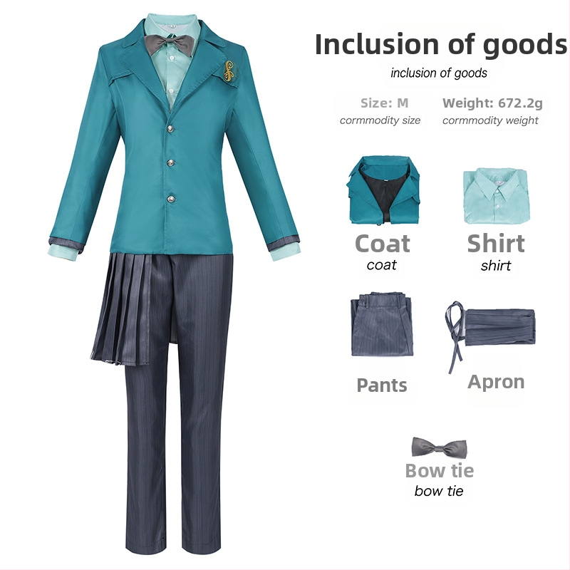 Maagiline kuri nõid Ephros Ozi võlur Halloweeni mantel lavaetendus täiskasvanutele cosplay must