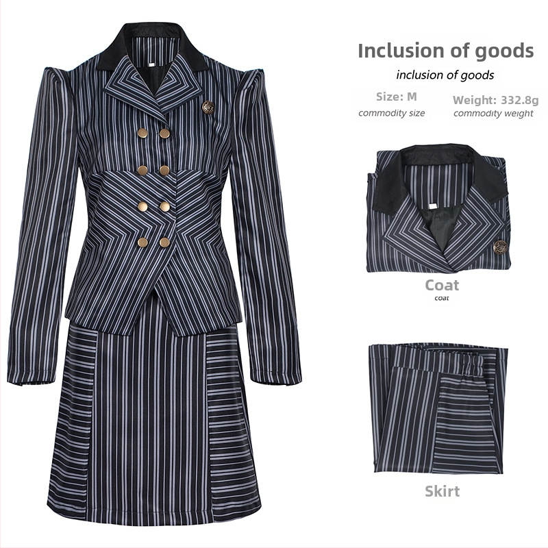 Maagiline kuri nõid Ephros Ozi võlur Halloweeni mantel lavaetendus täiskasvanutele cosplay must