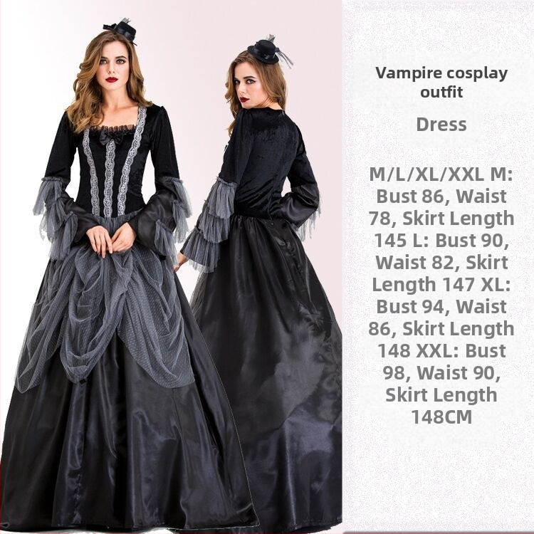 Halloweeni kostüüm, Cos Suit, vampiir, nõid, kuradikostüüm, vampiiri kostüüm, kleit