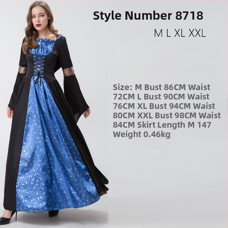 Halloweeni kostüüm, Cos Suit, vampiir, nõid, kuradikostüüm, vampiiri kostüüm, kleit