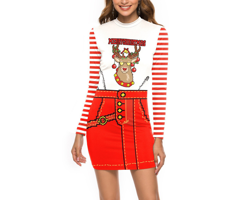 Halloweenske večerné šaty na predstavenie, párty šaty s potlačou telového tkaniva, spojené šaty s lebkou, úzke šaty