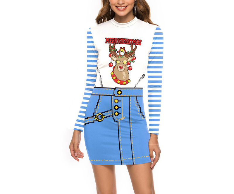 Halloweenske večerné šaty na predstavenie, párty šaty s potlačou telového tkaniva, spojené šaty s lebkou, úzke šaty