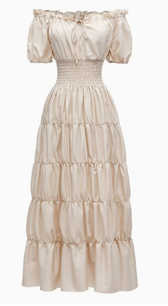 Proljeće 2025. Srednjovjekovna književna retro haljina Scenska haljina Koktel večernja haljina