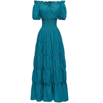 Proljeće 2025. Srednjovjekovna književna retro haljina Scenska haljina Koktel večernja haljina