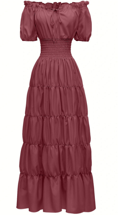 Proljeće 2025. Srednjovjekovna književna retro haljina Scenska haljina Koktel večernja haljina