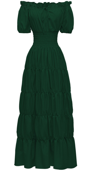 Proljeće 2025. Srednjovjekovna književna retro haljina Scenska haljina Koktel večernja haljina