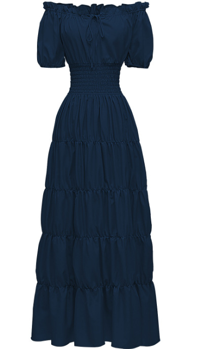 Proljeće 2025. Srednjovjekovna književna retro haljina Scenska haljina Koktel večernja haljina