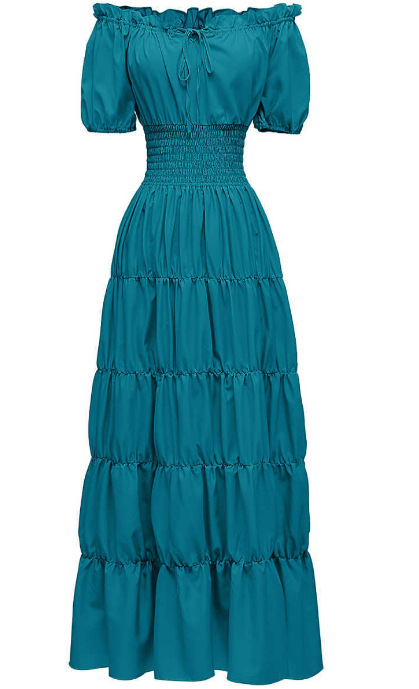 Proljeće 2025. Srednjovjekovna književna retro haljina Scenska haljina Koktel večernja haljina