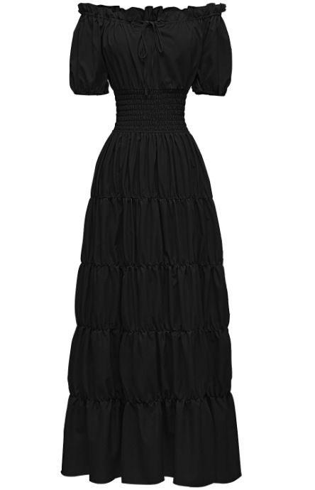 Proljeće 2025. Srednjovjekovna književna retro haljina Scenska haljina Koktel večernja haljina