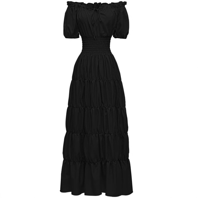 Proljeće 2025. Srednjovjekovna književna retro haljina Scenska haljina Koktel večernja haljina