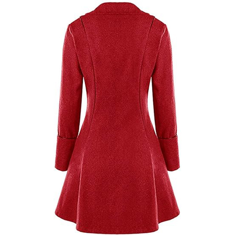 2024wish Euroopa ja Ameerika keskaegne pikkade varrukatega kolmerealine naiste jakk ebakorrapärase ülaosaga