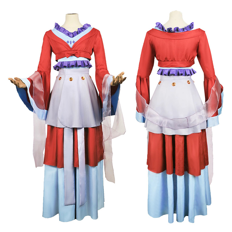 Șoapta fetei din casa de medicină cosplay Cat Red Dress Ren's Cosplay Dress Women's Dress Antique Han Dress C Dress Dress