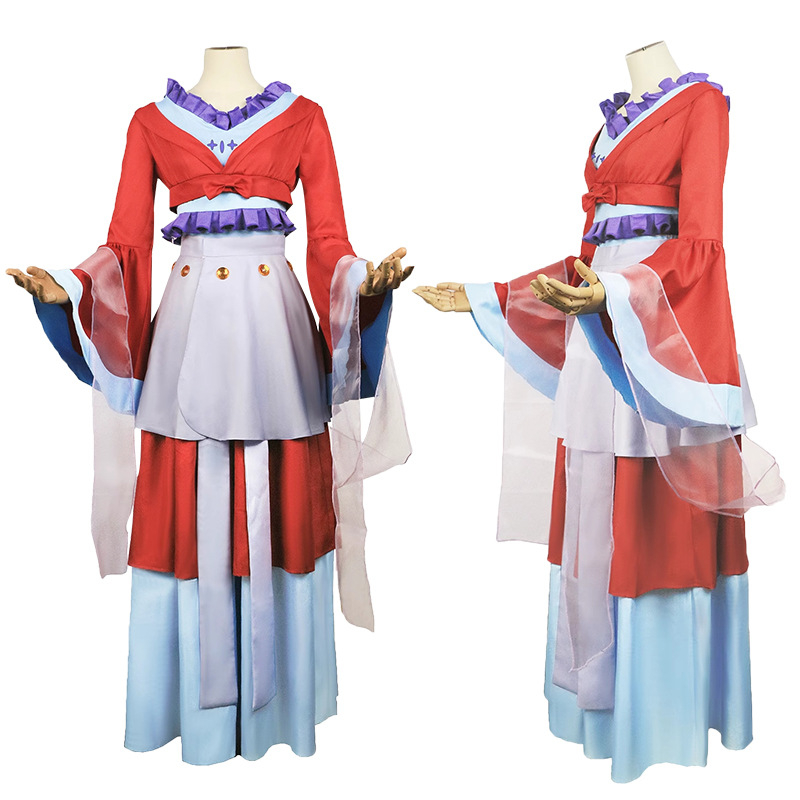 Șoapta fetei din casa de medicină cosplay Cat Red Dress Ren's Cosplay Dress Women's Dress Antique Han Dress C Dress Dress