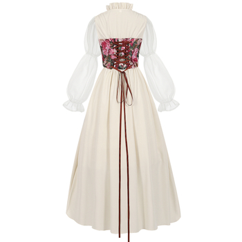 Keskaja kostüüm Halloweeni tüdrukute kostüüm nõid vampiir cosplay draama lavakostüüm lavaetendus