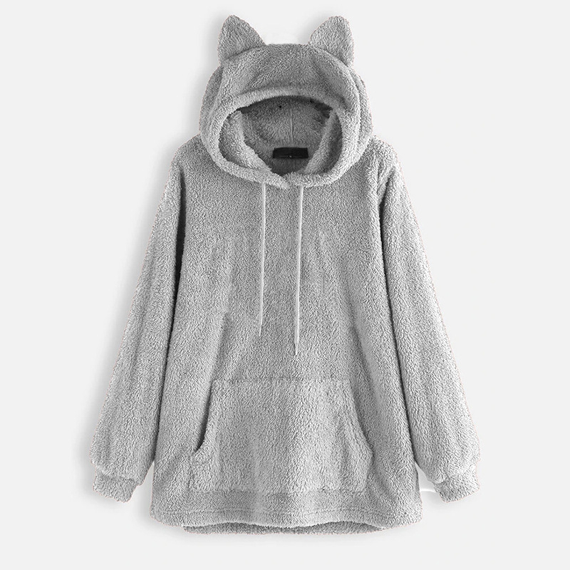 Calitate 2025 toamna casual stil japonez și coreean casual fleece pulover femei pulover cu glugă vrac femei hanorac