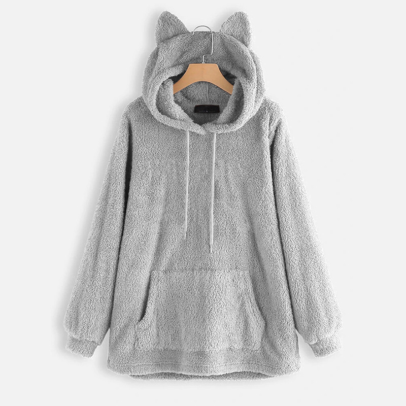 Calitate 2025 toamna casual stil japonez și coreean casual fleece pulover femei pulover cu glugă vrac femei hanorac